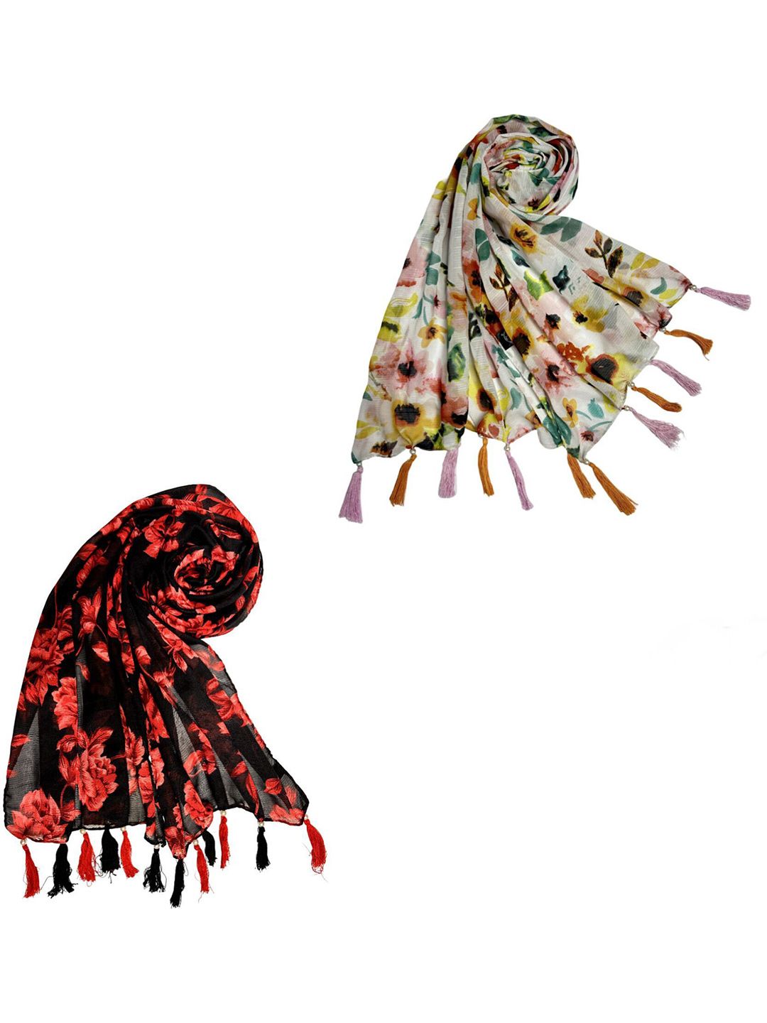 poshampaa be desi women pack of 2 printed scarves poshampaa be desi women pack of 2 printed scarves