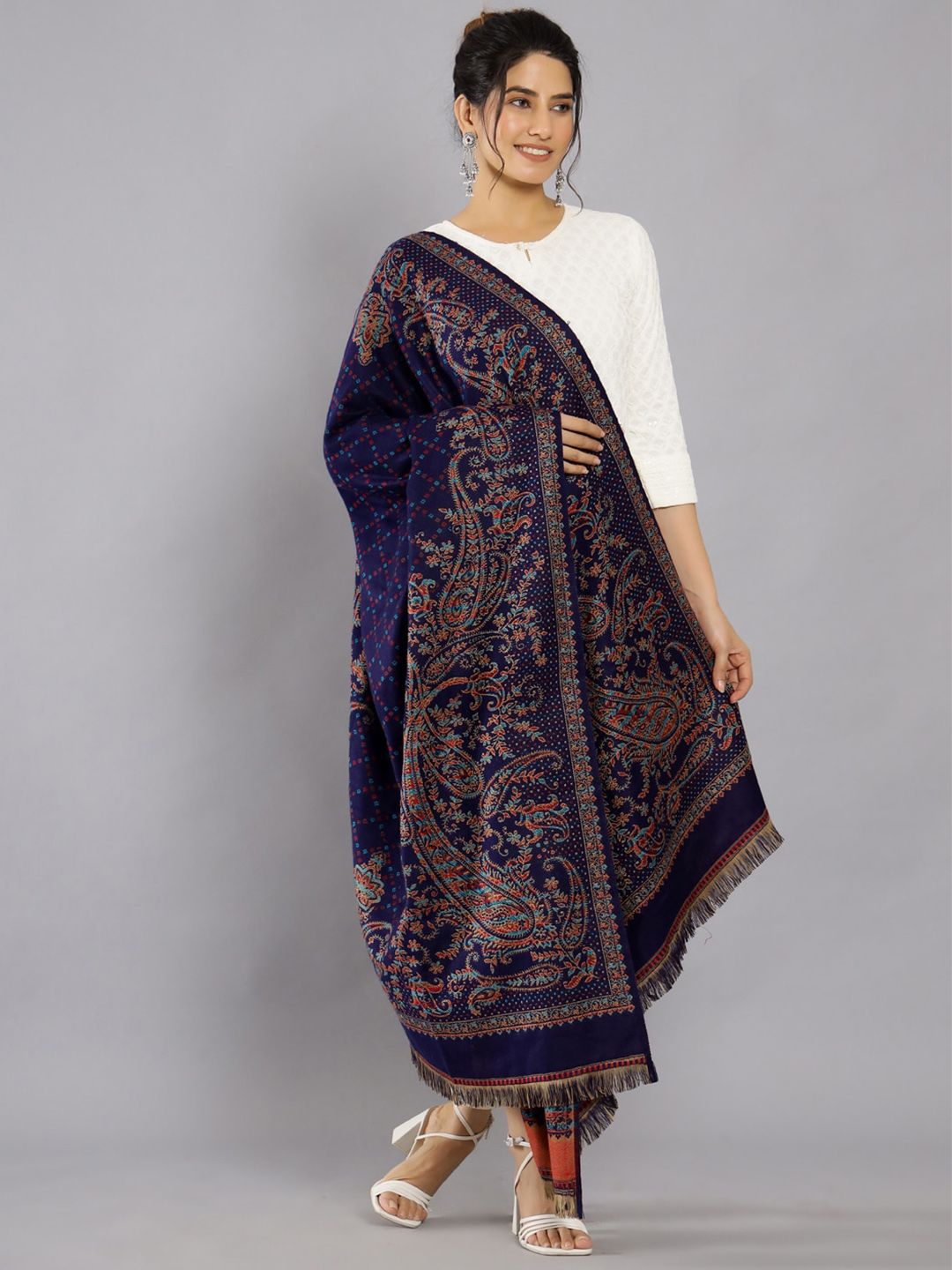 handicraft palace kashmiri kani ethnic motif woven design shawl handicraft palace kashmiri kani ethnic motif woven design shawl
