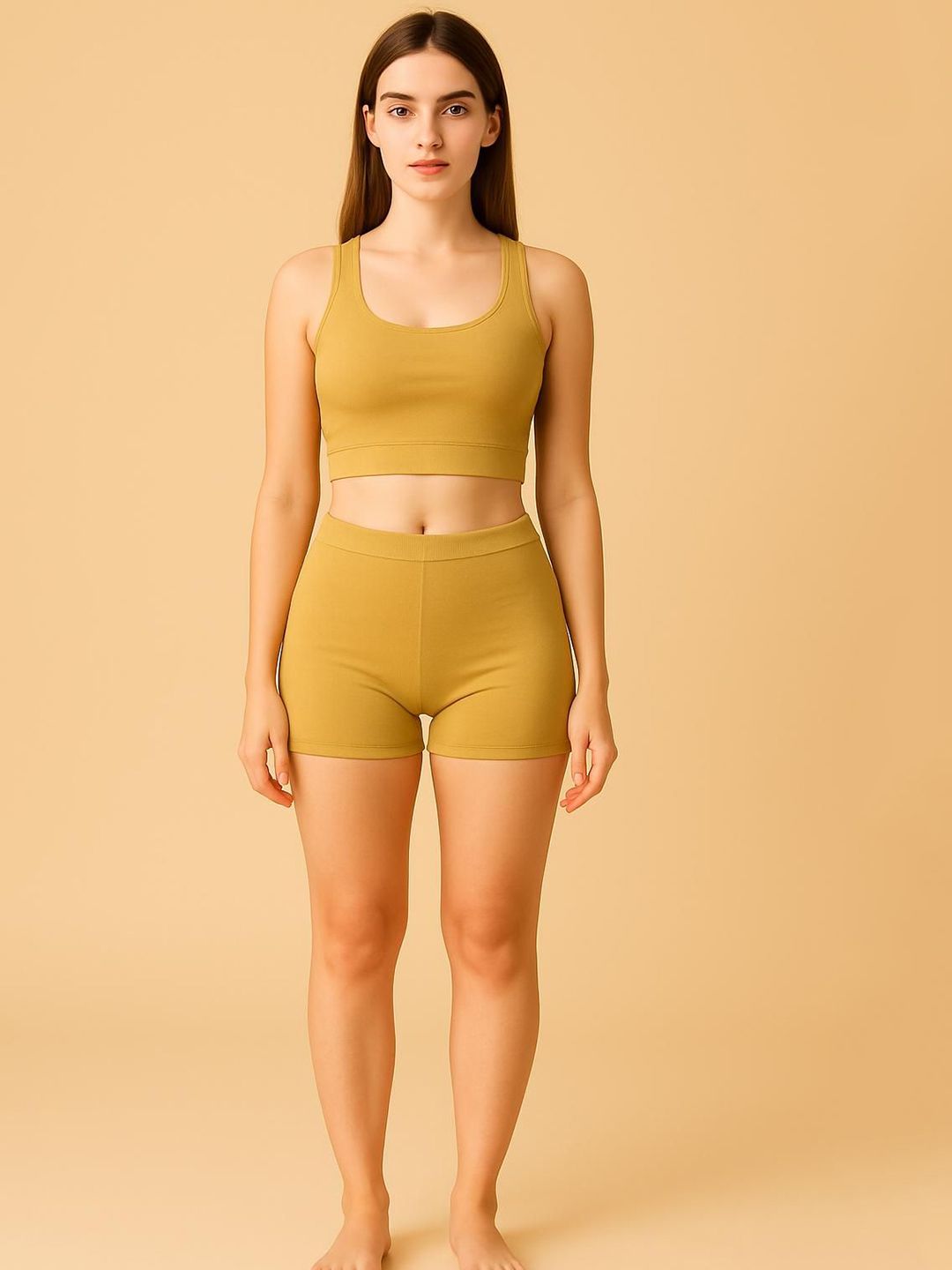 apraa & parma women skinny fit high rise cycling sports shorts