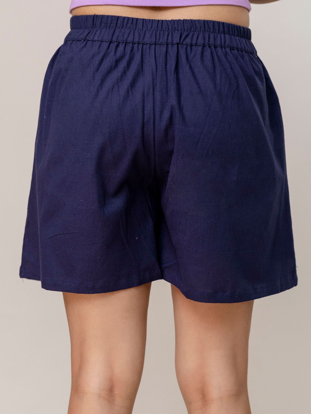 mirayya enterprises women mid rise regular fit cotton regular shorts