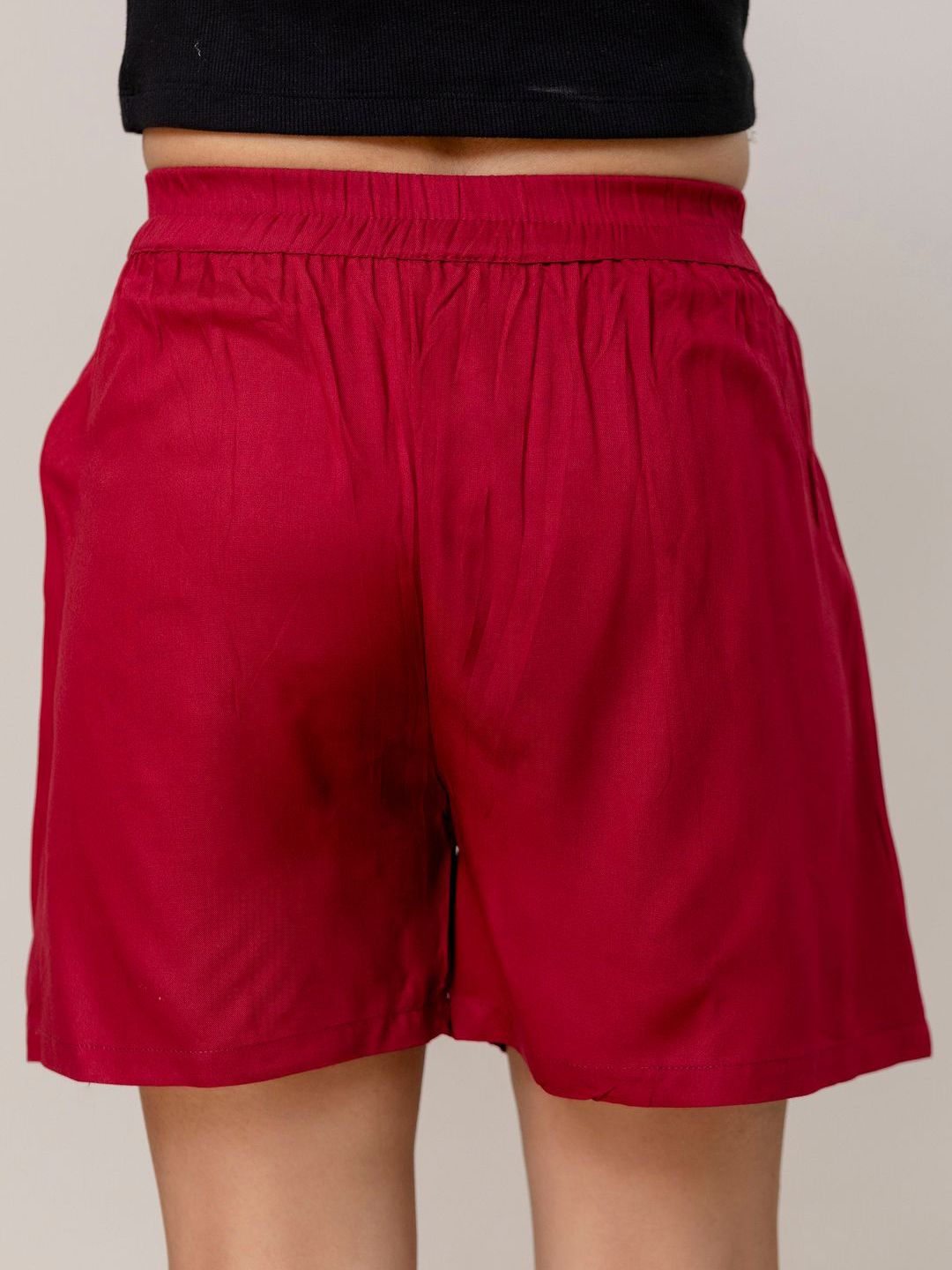 mirayya enterprises women regular fit mid rise shorts
