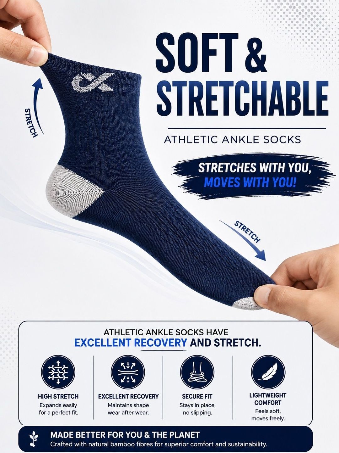 xjarvis women pack of 2 cotton blend colourblocked ankle length socks